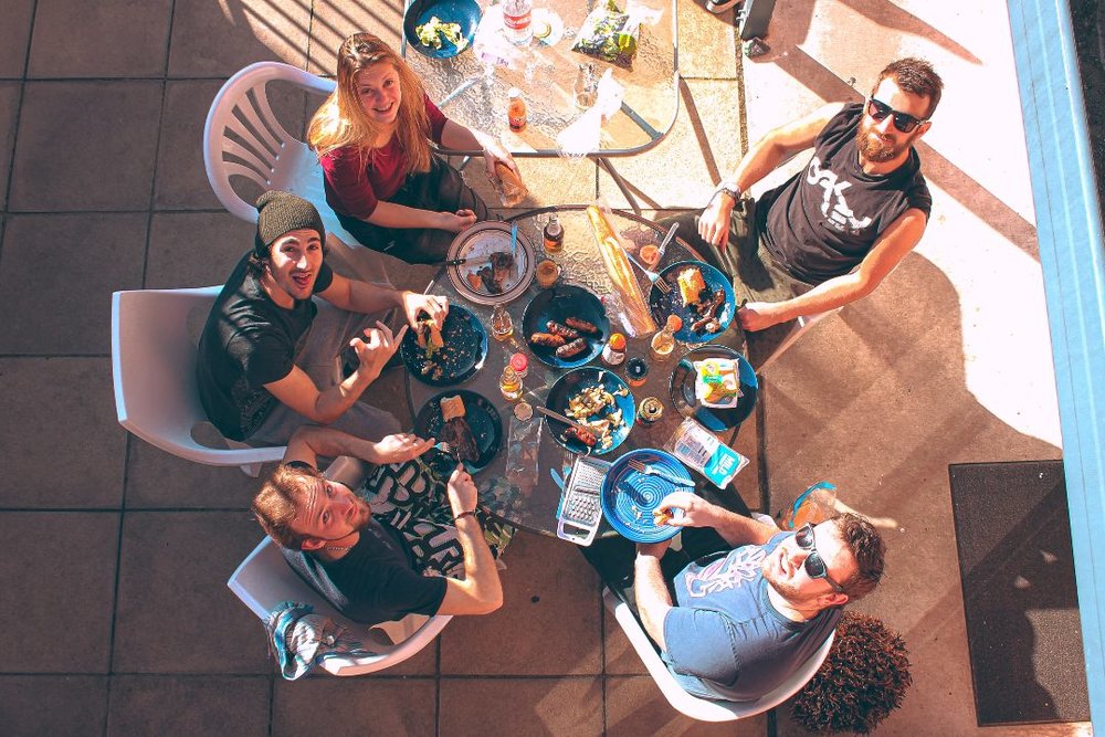 バックパッカー団らん