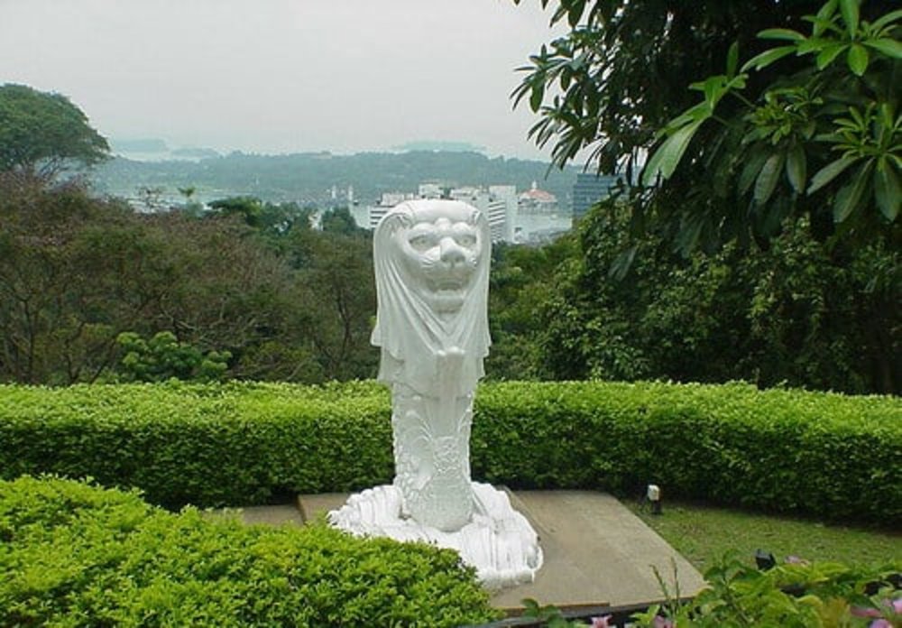 จุดถ่ายรูป รูปปั้นสิงโตทะเลที่ Mount Faber | รูปภาพจาก promotions.co.th