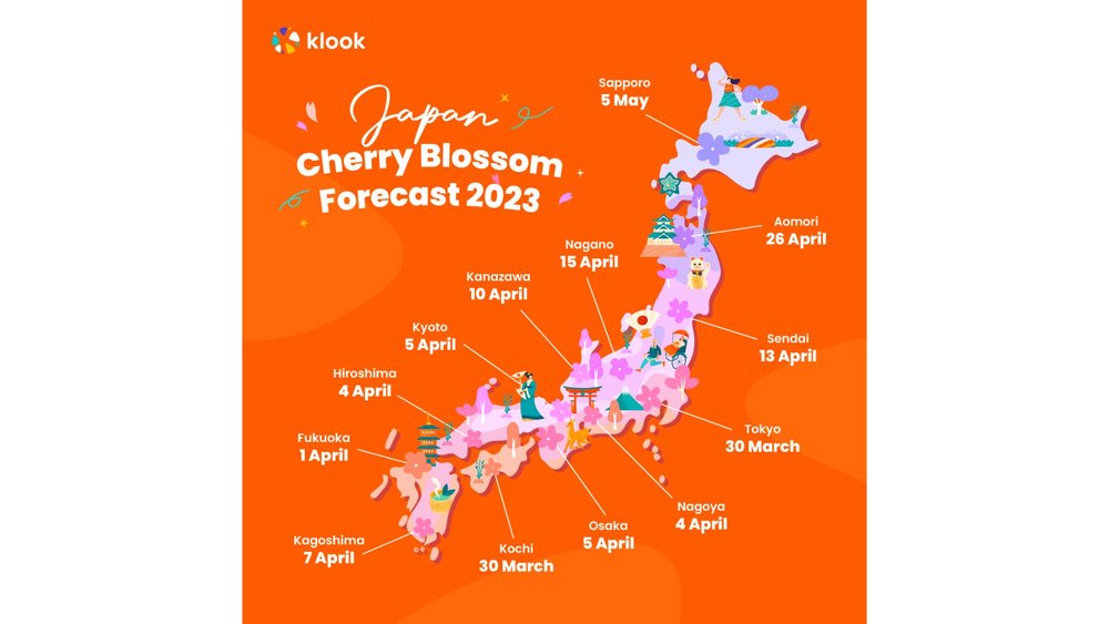 Japan Cherry Blossom Forecast 2023