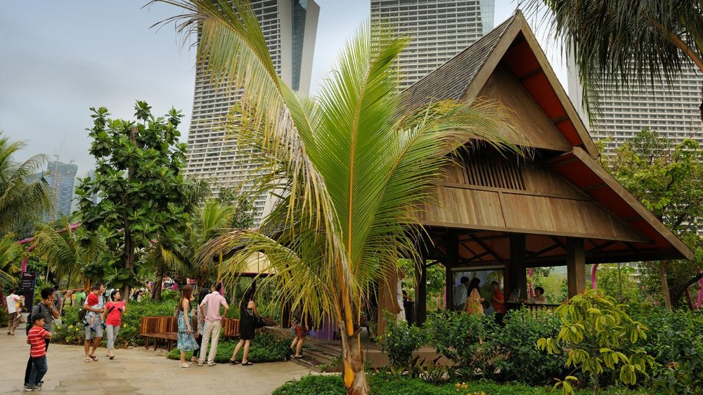 Kampung house in the Malay Garden, ขอบคุณรูปภาพจาก www.gardensbythebay.com.sg