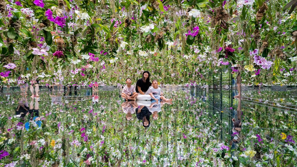 Floating Flower Garden: Flowers and I are of the Same Root, the Garden and I are One