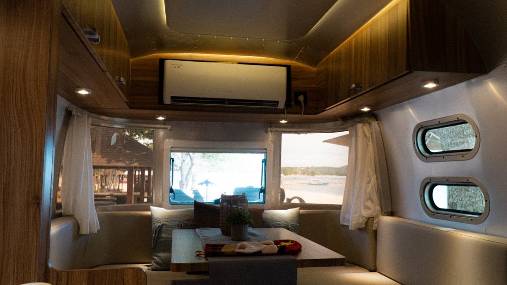camper van living room interior