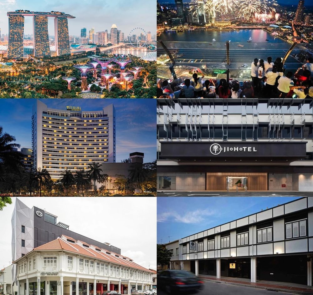 โรงแรมน่าเช็กอินในสิงคโปร์ หรูหราระดับ 5 ดาว ไปจนถึงพักแบบสบายกระเป๋า