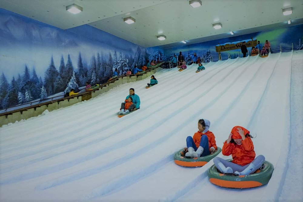 สไลเดอร์ในเมืองหิมะของ Dream World