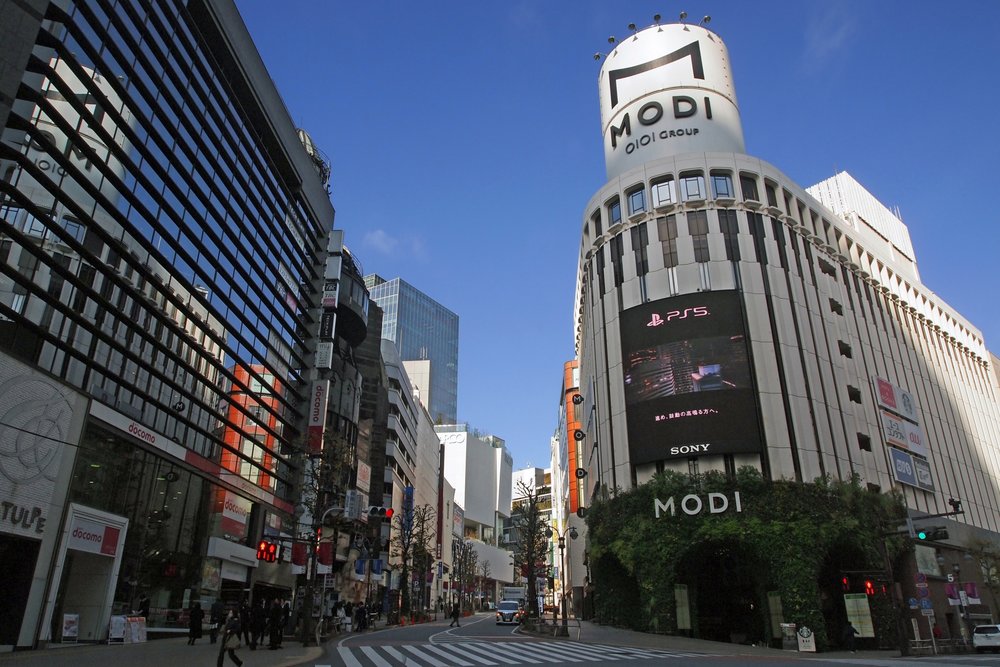 Exterior of a mall in Japan