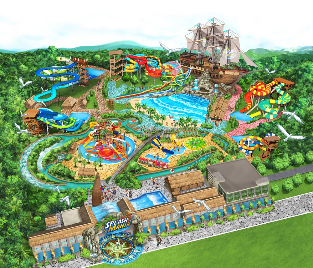 SplashMania Gamuda Cove water theme park map