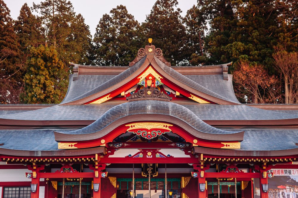 Exterior of Morioka Hachimangu Shrine
