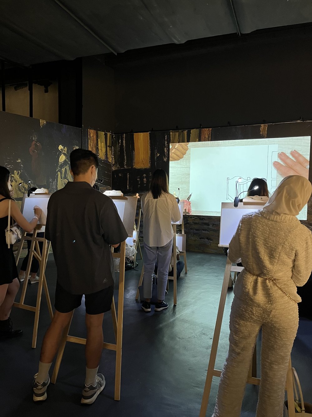 Van Gogh Alive exhibition drawing room