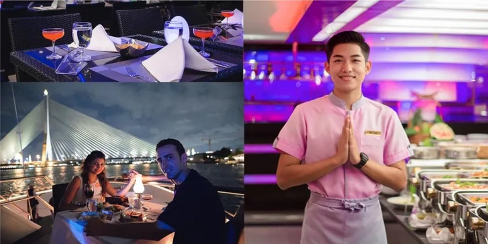 พาแฟนไปเที่ยว ไปเดท ในกรุงเทพ ฯ กับดินเนอร์สุด Exclusive ที่ริมแม่น้ำเจ้าพระยาและยังมีไลน์บุฟเฟต์ เอาใจสายทะเลไปด้วยเลย 