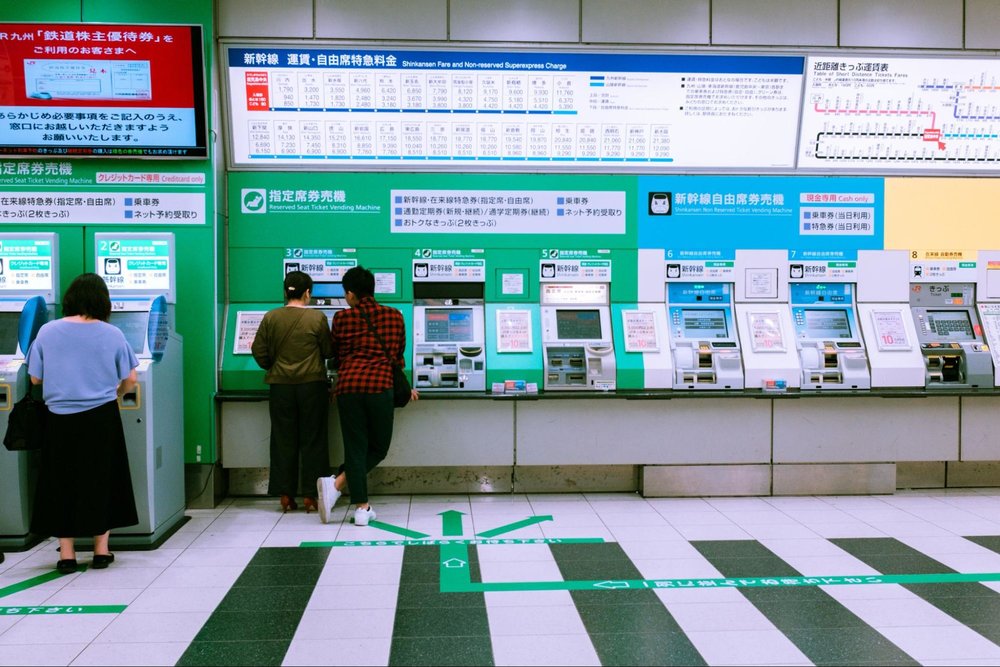 buying train tickets in japan