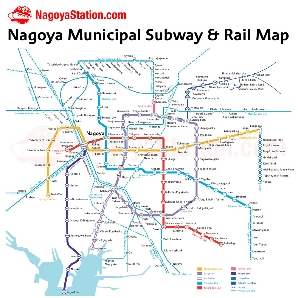 nagoya metro map