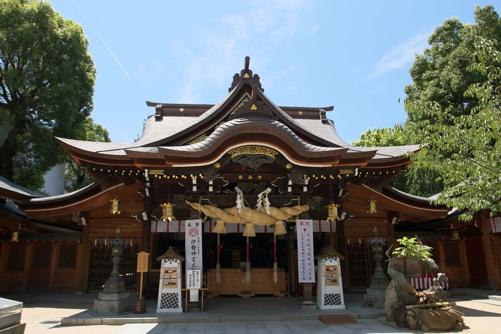 ศาลเจ้าคูชิดะ - Kushida-jinja สถานที่ท่องเที่ยวที่ฟุกุโอกะ