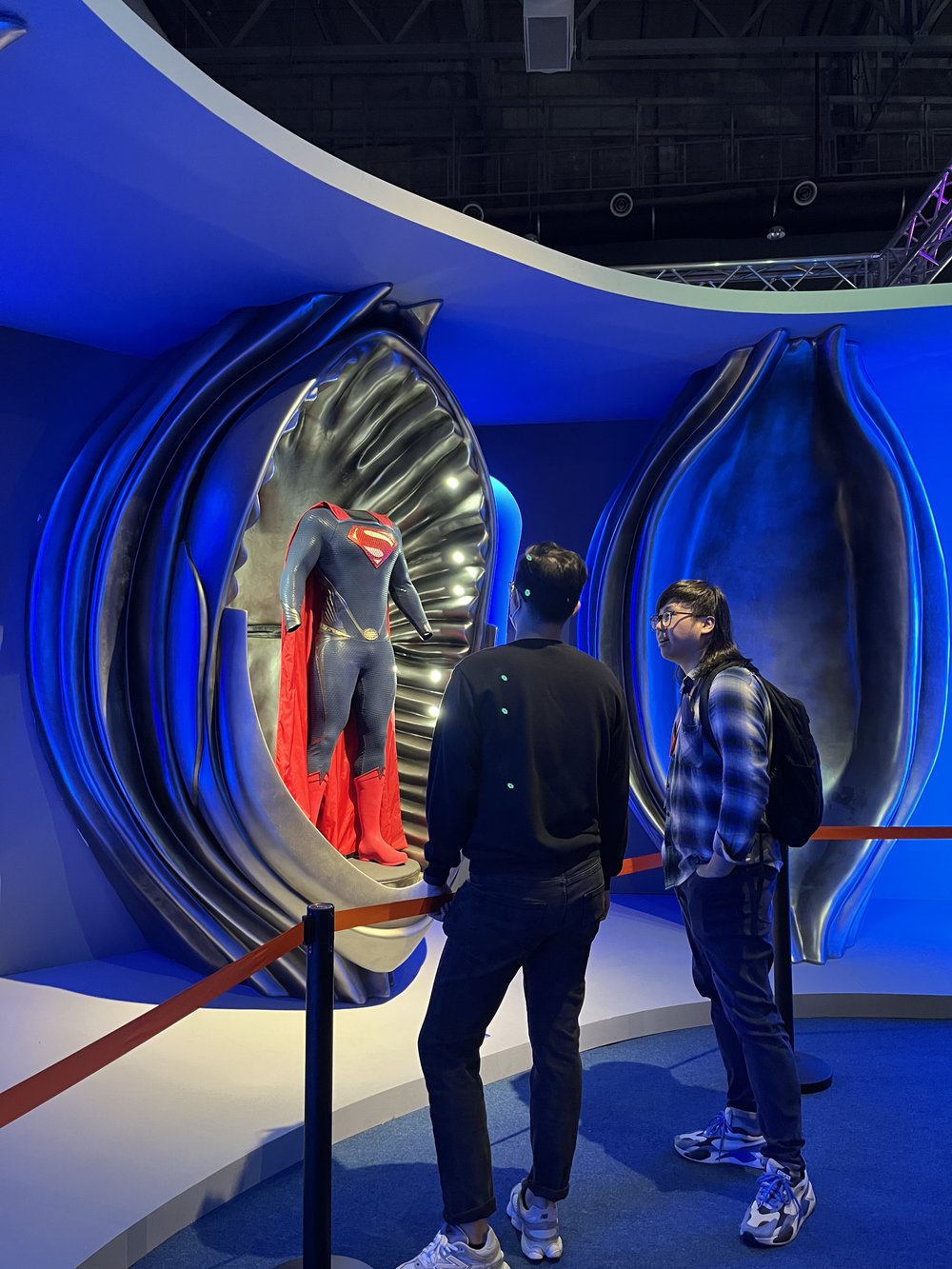 Clark Kent Superman exhibit at The World of DC exhibition in Kuala Lumpur