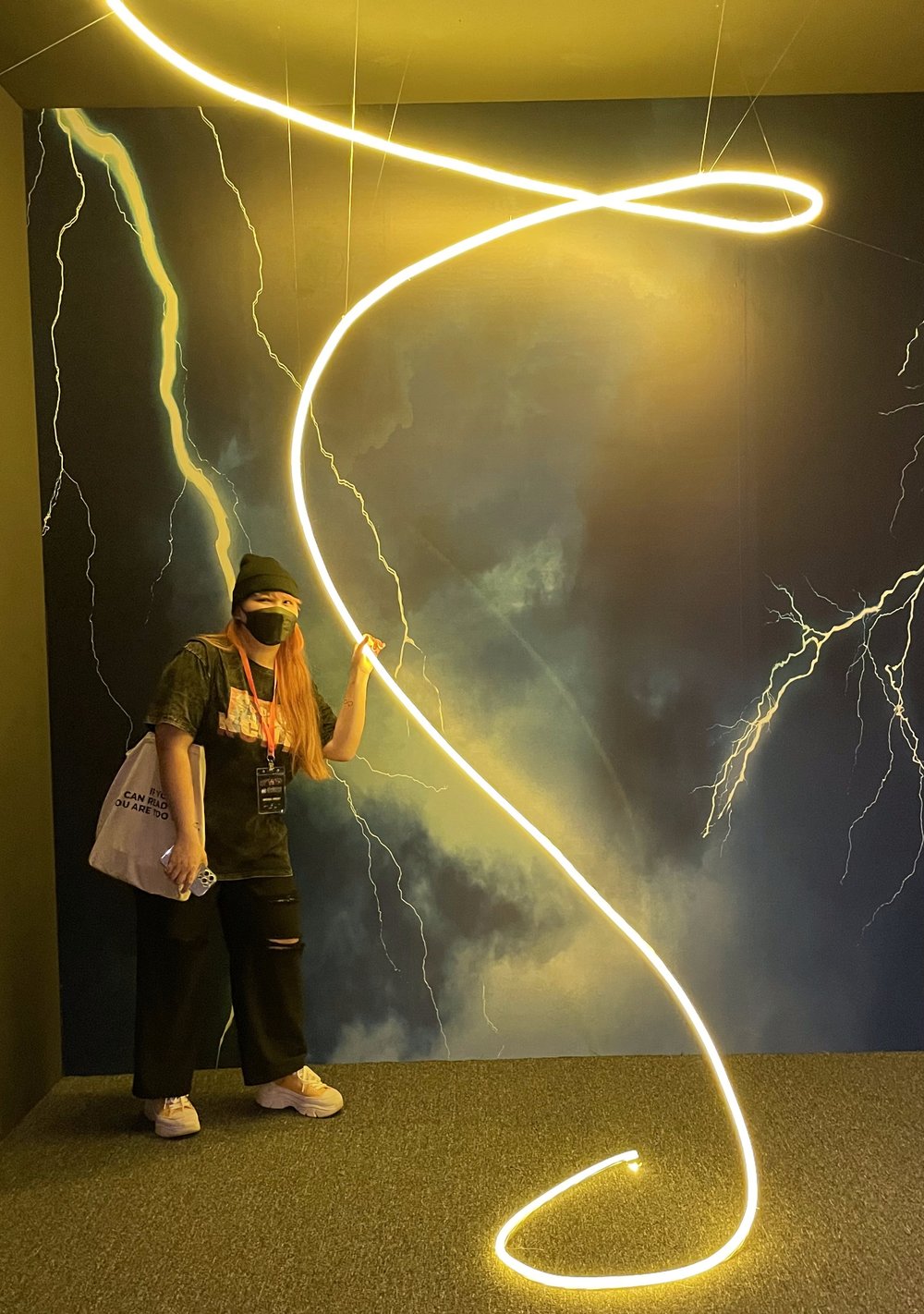 Lasso of Truth film prop at The World of DC Exhibition in Malaysia