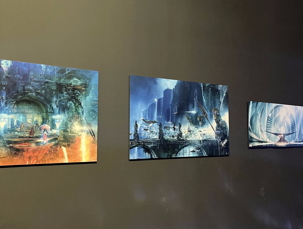 DC Aquaman film concept art at The World of DC exhibition KL