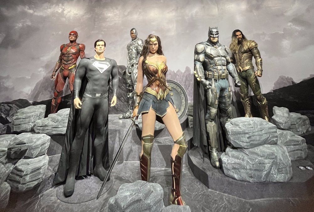 Justice League movie costumes at The World of DC Exhibition Malaysia