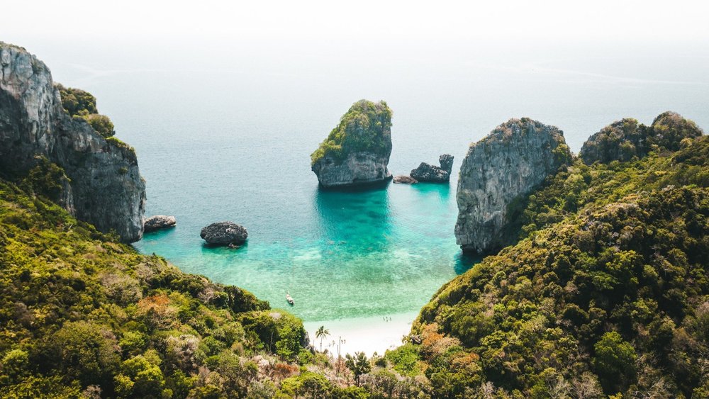 view of the beach of Nui Bay