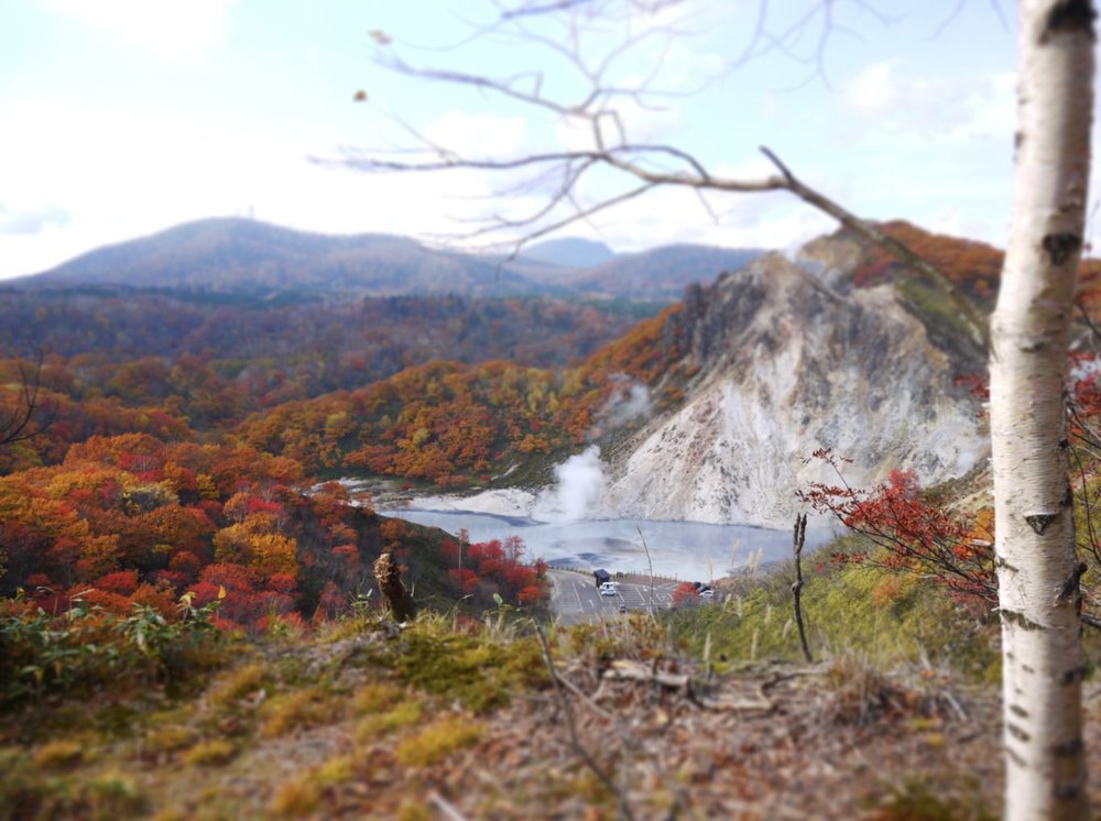 Mountain and pond view