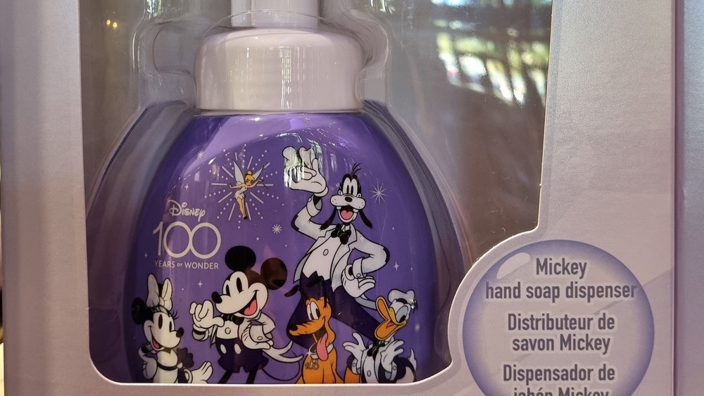 Go all out with your Disney merchandise with a soap dispenser
