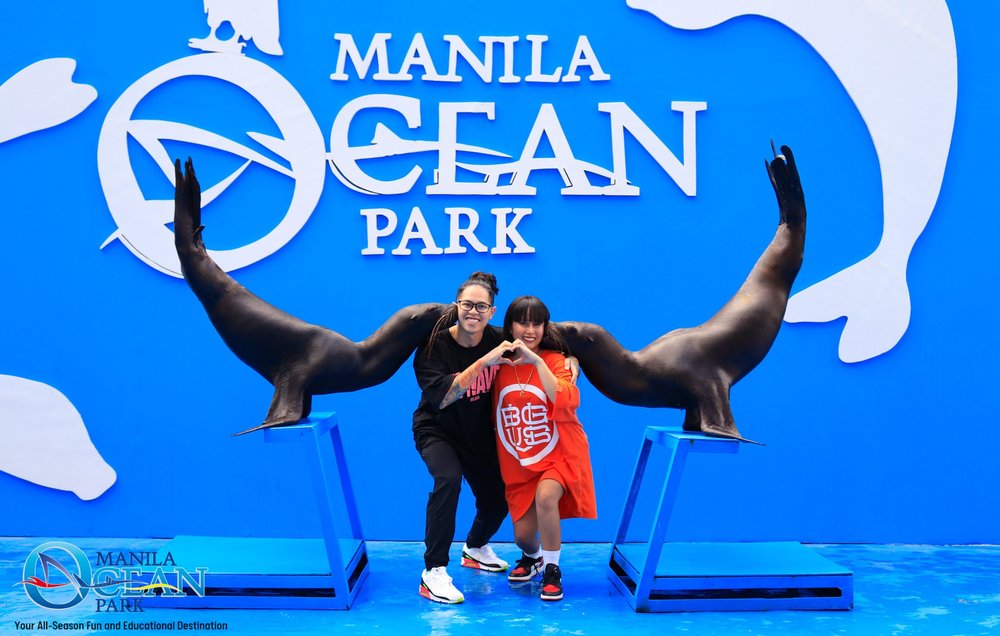 Sea Lion kissing tourist