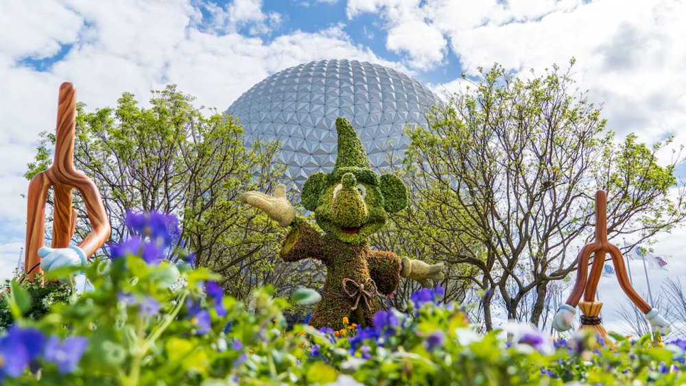  The entrance display during the 2021 Epcot International Flower and Garden Festival in Disney World