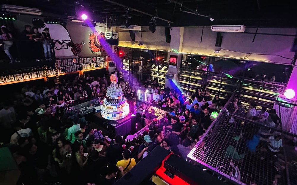 People having party in a club