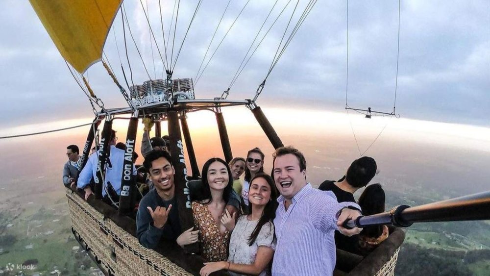 a hot air balloon ride at Sydney, Australia