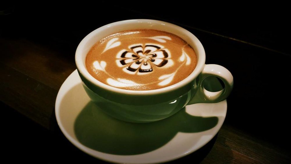 Espresso cafe with art