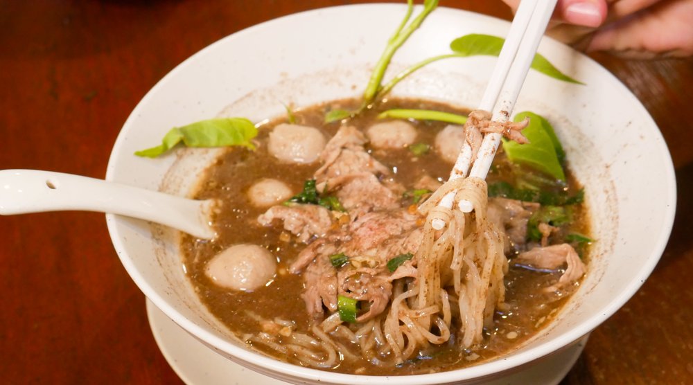 Beef Noodle Soup at Wattana Panich in Bangkok best local Thai food