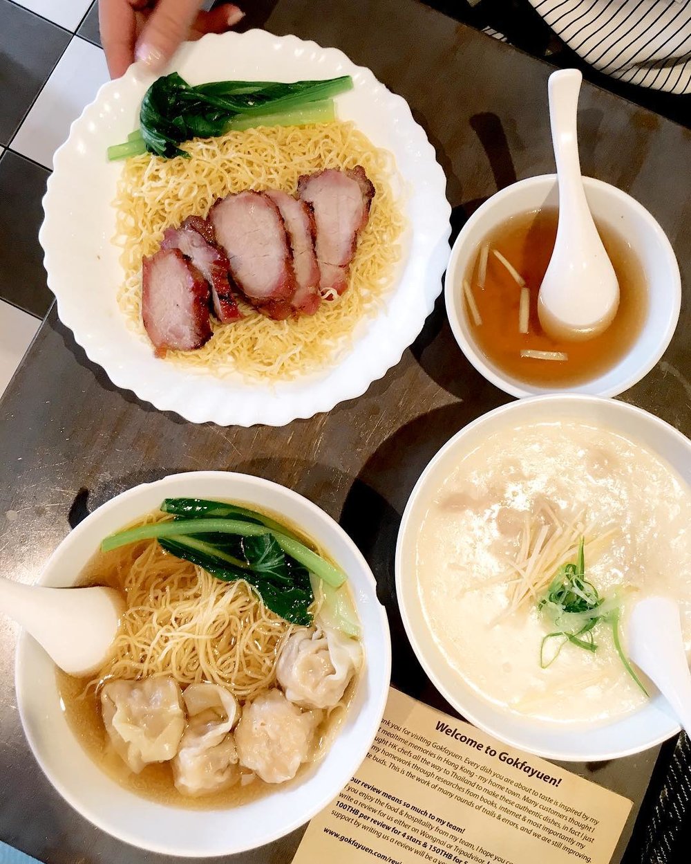 Wanton Noodles at Gokfayuen in Bangkok best local food