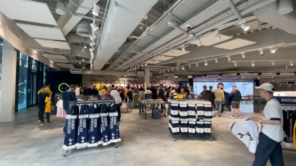 Tottenham game review stadium shop