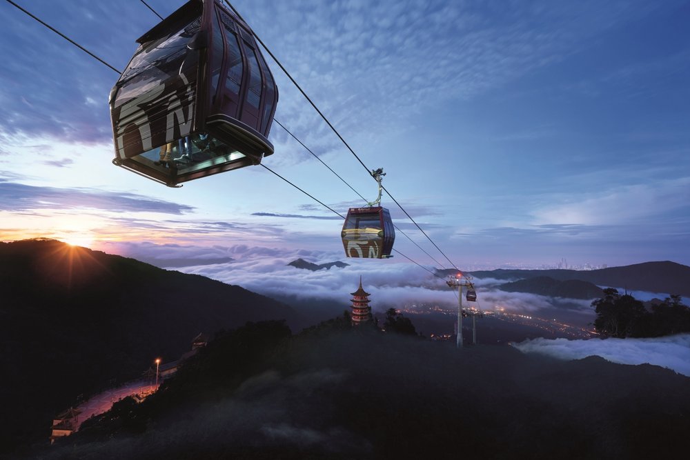 Awana SkyWay cable car directions to Resorts World Genting