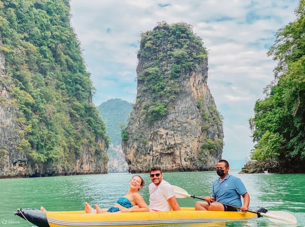 บรรยากาศการพายเรือแคนู