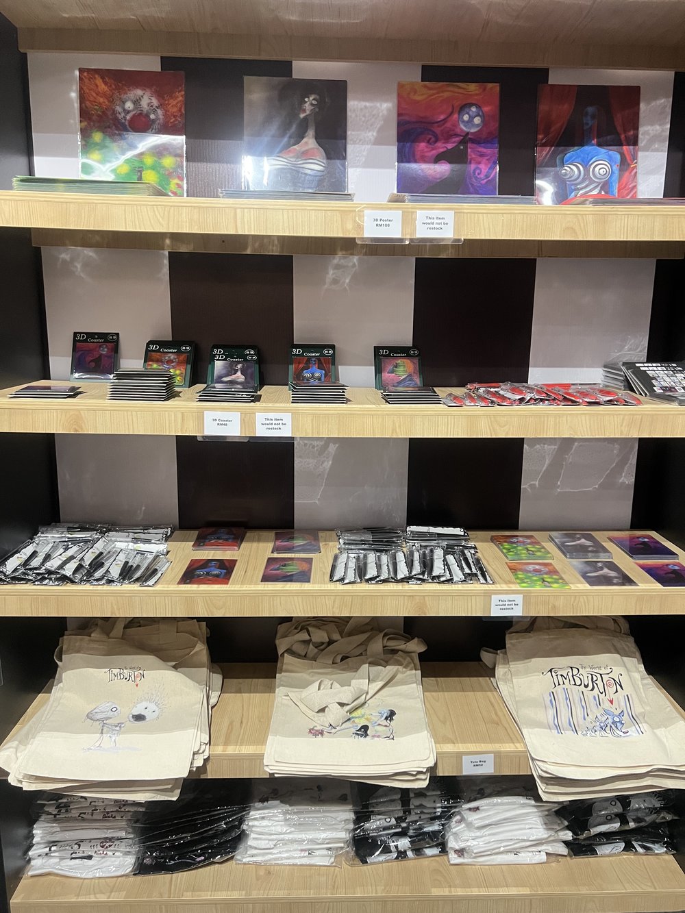 The World Of Tim Burton Exhibition KL Merchandise