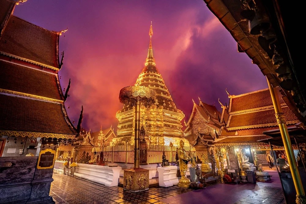 วันสงกรานต์ที่วัดพระธาตุดอยสุเทพ จ.เชียงใหม่