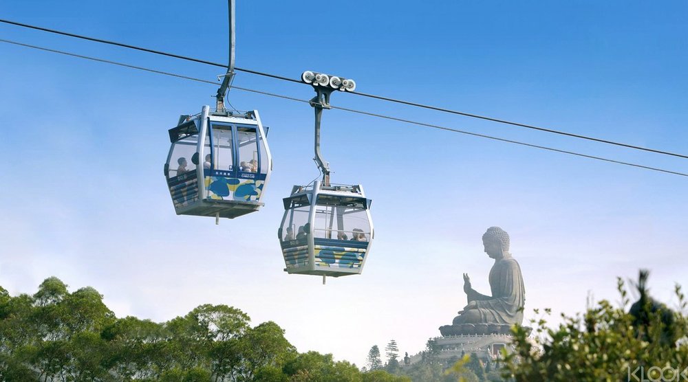 Ngong Ping 360 cable car ride in Hong Kong