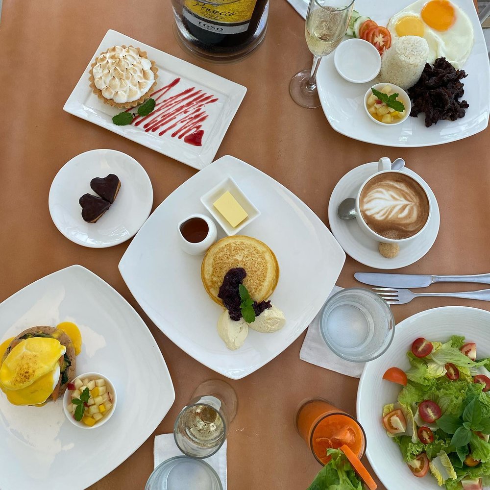 Breakfast in the table