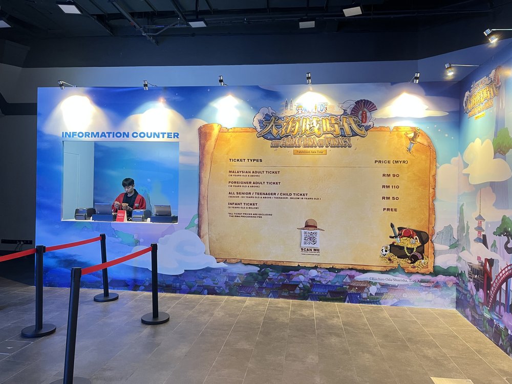 One Piece Exhibition Malaysia ticket prices & opening hours