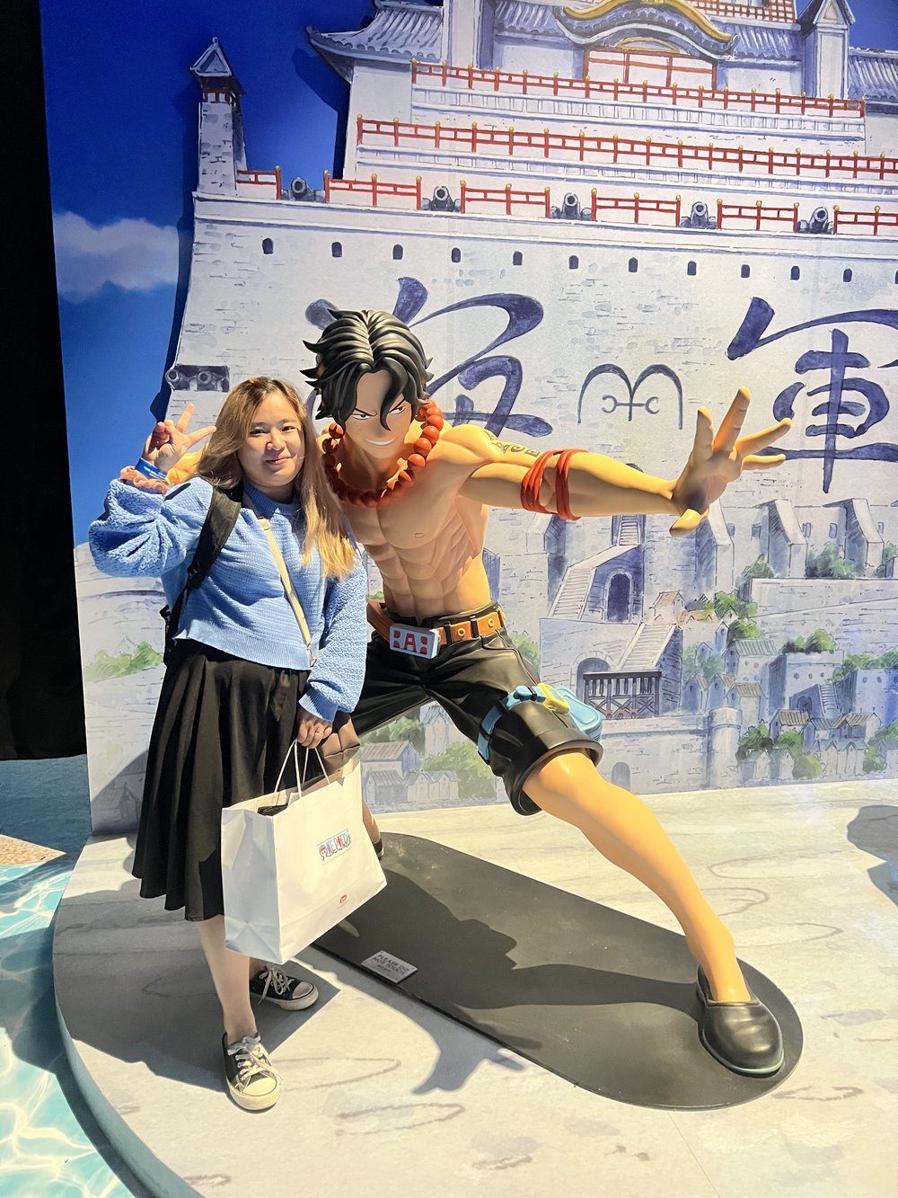 Portgas D. Ace sculpture in One Piece Exhibition Malaysia