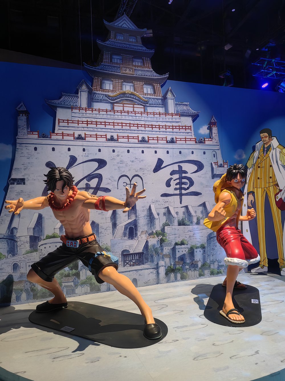 Monkey D. Luffy and Portgas D. Ace at One Piece Asia Tour Exhibition