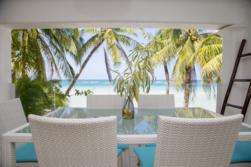 resort dining area overlooking ocean