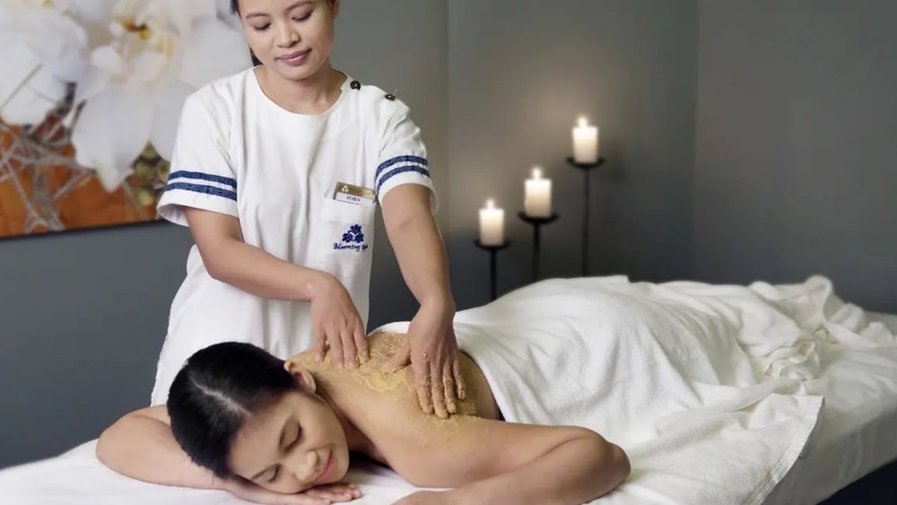 woman getting a massage