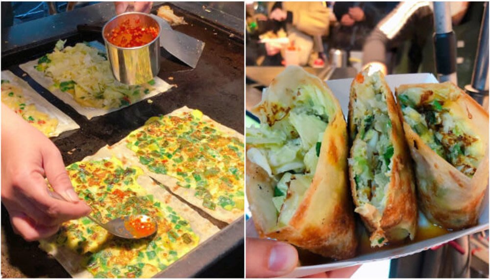 raohe night market Xiao Wang Zi Yi Lan Egg Pancake 2