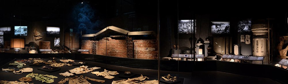 Artifacts inside Hiroshima Peace Memorial Museum