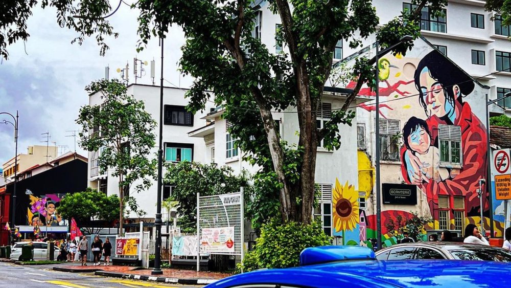 Find the portrait of mother and child at Joo Chiat Road Credits: @jtt_snap on Instagram