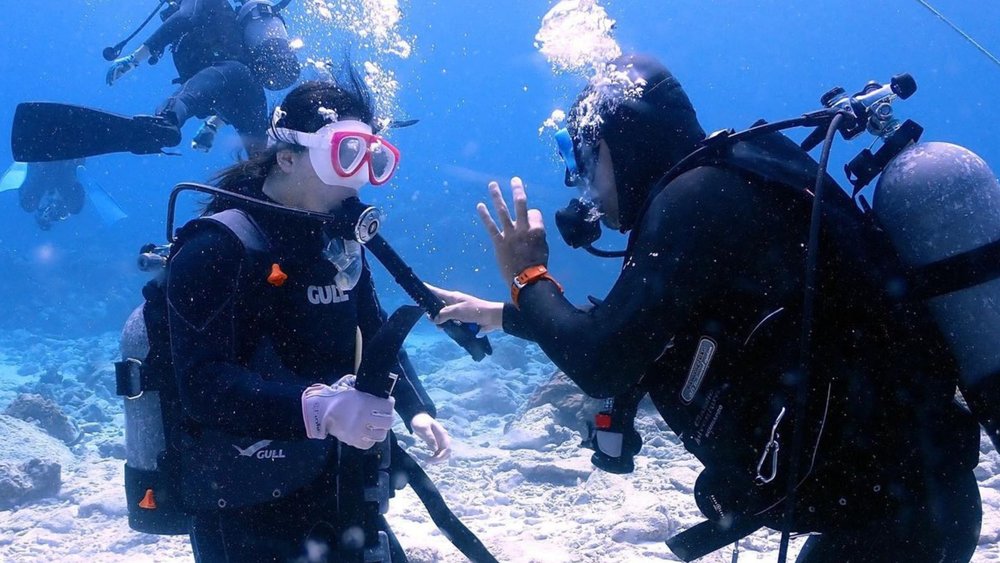 Professional instructors will be there to guide you while snorkelling. Image credits to @dive.life.okinawa on Instagram