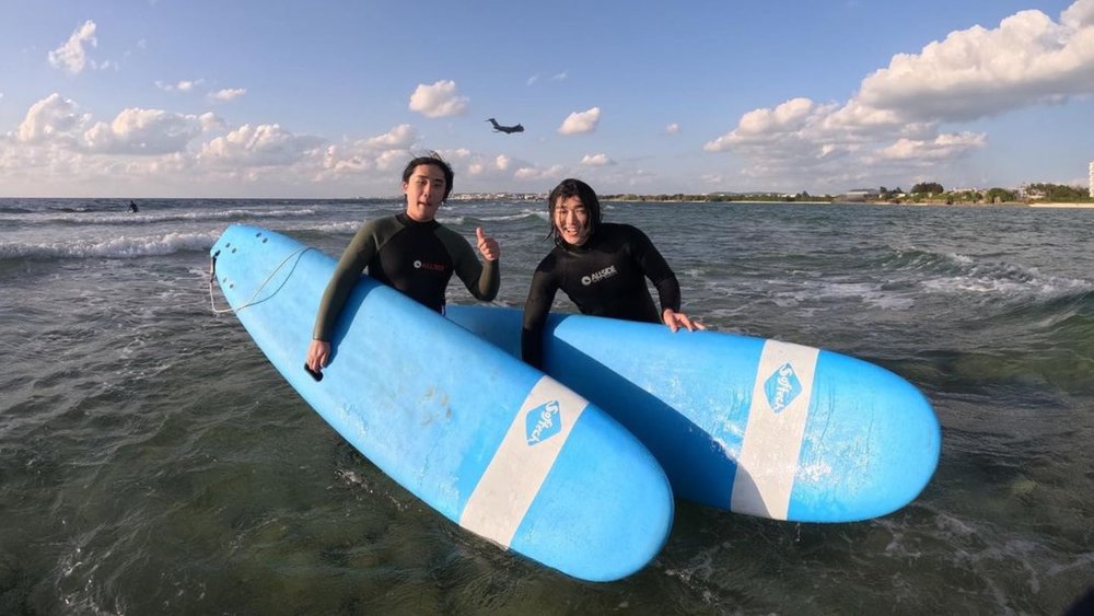 Nail your surfing skills while in Okinawa. Credits @islandbreakokinawa on Instagram