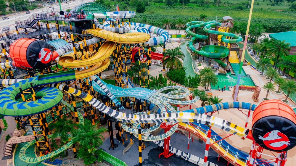 ที่เที่ยวพัทยา สวนน้ำใกล้กรุงเทพ โคลัมเบีย พิคเจอร์ส อควาเวิร์ส ธีมพาร์ค