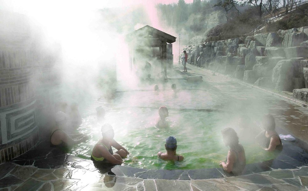 Outdoor hot springs in Korea at Termeden Spa Icheon