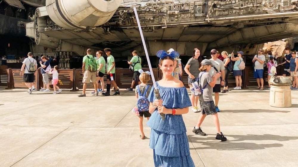 備成為星球大戰:銀河邊緣中的絕地武士。照片來源 Instagram disneywithmacnmorgann。